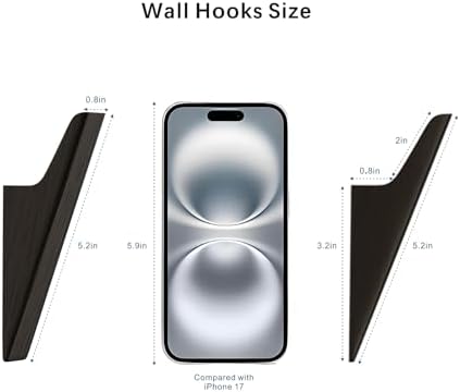 Natural Wood Wall Hooks - Image 3