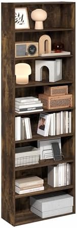 Furinno Basic Book Shelf, 8-Tier Bookcase by Furinno-FitsYourSpaceFitsYourBudget