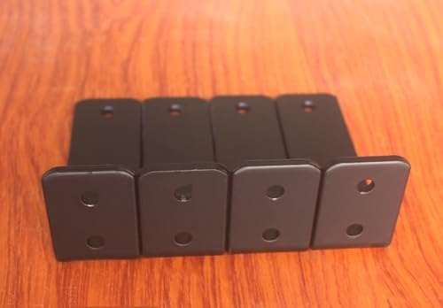 2 Pack - L 5" x H 2" x W1.5, 5mm Thick Black L Shelf Bracket, Iron Shelf - Image 5