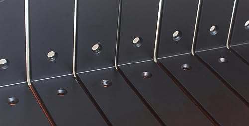 24 Pack - L 6" x H 4" x W1.5, 5mm Thick Black L Shelf Bracket, Iron Shelf - Image 5