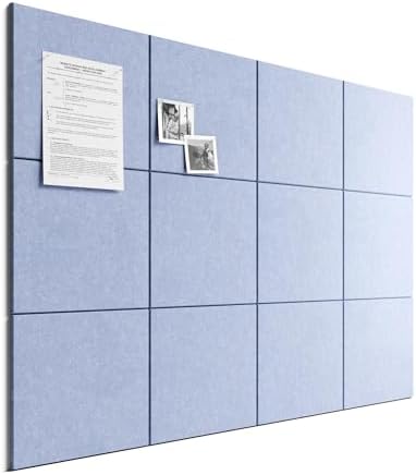 Bumusty 48"x 36" Large Felt Bulletin Board Tiles by BUMUSTY