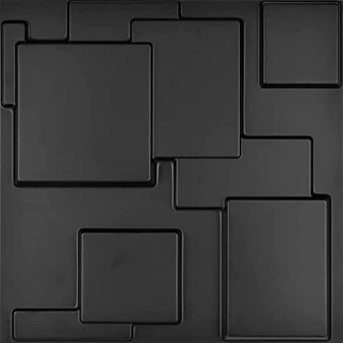 Art3d A10033BK 3D Wall Panels, 32 Square Feet by Art3d