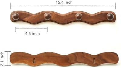 Wood Coat Rack Wall Mount - Image 5