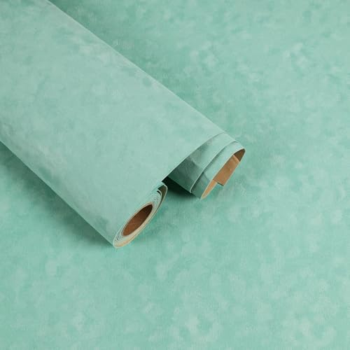 Self Adhesive Mint Green Velvet Fabric Liner by FANCYEASY