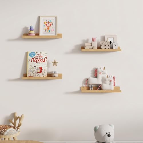 Dreamland Picture Ledge Shelf for Wall, Floating Shelves Set of 2, 18 inch Long - Image 5