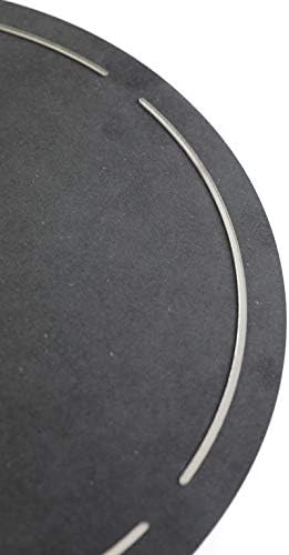 Stephanie Imports Modern Minimalist Dark Concrete Gray Silent Wall Clock - Image 3