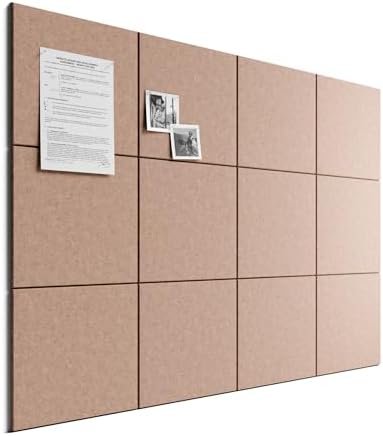 Bumusty 48"x 36" Large Felt Bulletin Board Tiles by BUMUSTY