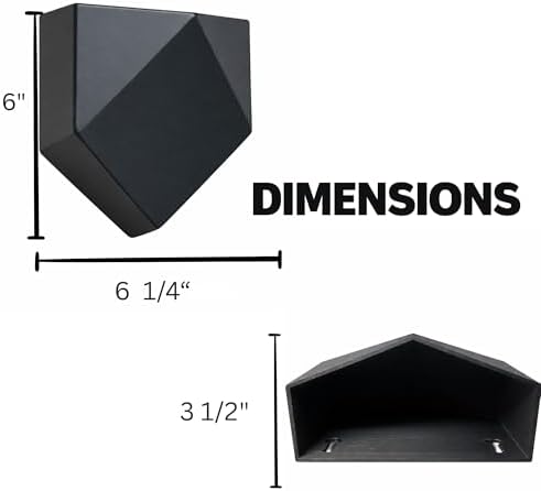Vertical Garden Wall Planters – 2-Pack Modern Matte Black Geometric Pots - Image 6