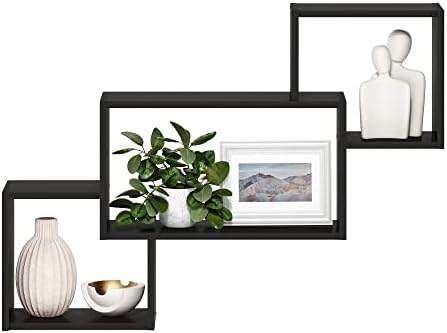 Furinno Rossi Interweave Wall Mount Floating Decorative Shelf - Image 4