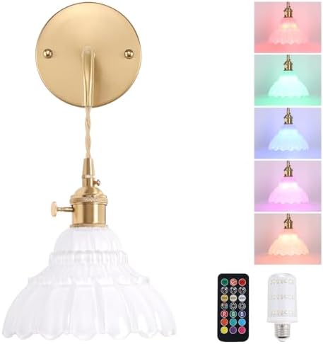 Shenmoyl Battery Operated Wall Sconce by Shenmoyl