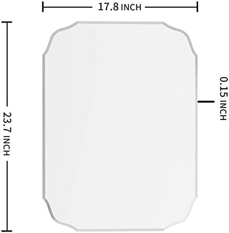 18" x 24" Silver Wall Mirror Beveled Edge Frameless Mirrors - Image 2