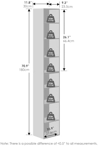Furinno PASIR 8-Tier Closet Organizers and Storage, Open Shelf, Storage - Image 2