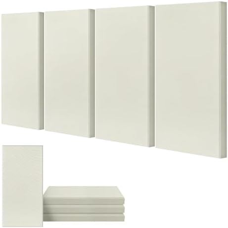4 Pack Acoustic Fiberglass Panels 23.6" x 11.8" Sound Absorbing Panel by UMIACOUSTIC