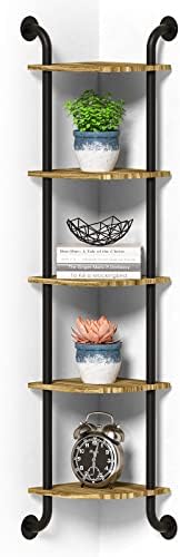 Tinpin Corner Shelf Wall Mount 5-Tier, Wall Decor by Tinpin
