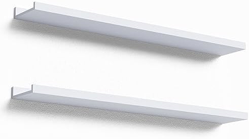 Boswillon Floating Shelves Set of 2, Long Wall Shelf by Boswillon