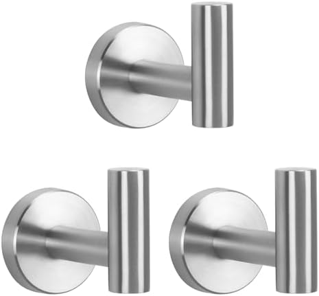 NearMoon Bath Towel Hooks- SUS 304 Stainless Steel Robe Hook Holder, Heavy Duty by NearMoon