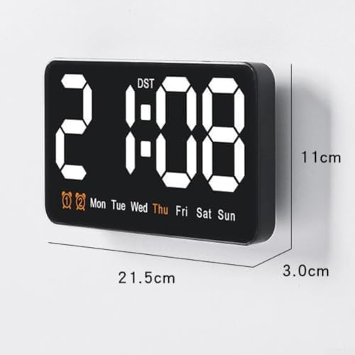 Digital Wall Clock Battery Operated, Large LED - Image 5