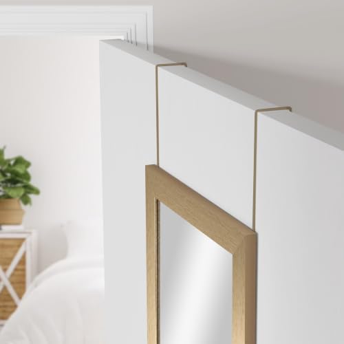 14.25 X 50.25 Inch Over-The-Door Rectangular Full Length Mirror, Space Saving - Image 2