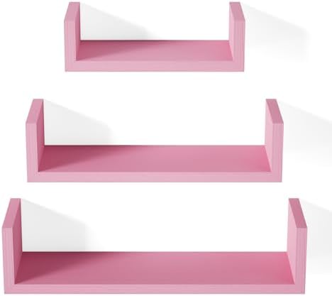 SRIWATANA Pink Floating Shelves by SRIWATANA