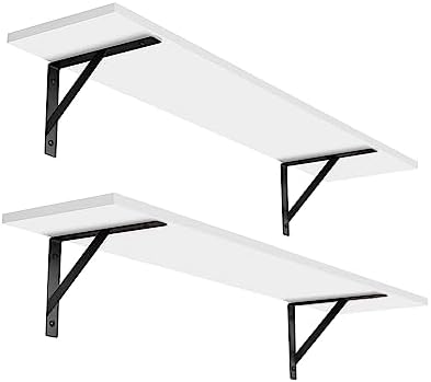DINZI LVJ Long Wall Shelves, 31.5" Wall Mounted Shelves by DINZILVJ