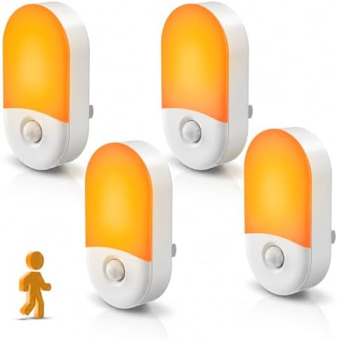L LOHAS LED Motion Sensor Night Light, Amber Night Lights Plug into Wall by LLOHASLED