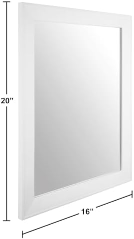 Ruomeng Rectangular Wall Mirror 16" x 20" Framed Mirror - Image 4