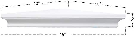 ZGZD White Corner Shelf Wall Mounted Storage Display Shelves - Image 3