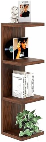 LitaEther 4 Tiered Wood Wall Shelf Units, Lack Floating Shelves, Rustic by Shopnow