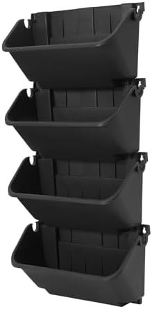 Vertical Wall Planter with 24 Plastic Pots, Wall-Mounted Garden Planter - Image 3