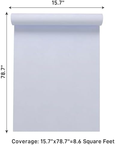 VaryPaper 15.7"x78.7" Self Adhesive White Velvet Fabric Flocking Contact Paper - Image 6