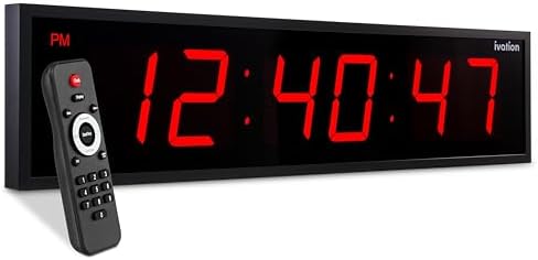 Ivation Oversized Digital Wall Clock by Ivation