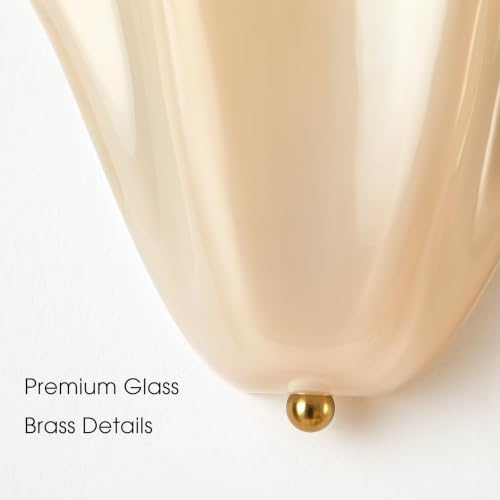 Flower Glass Wall Sconce, Decorative Wall Light - Image 5