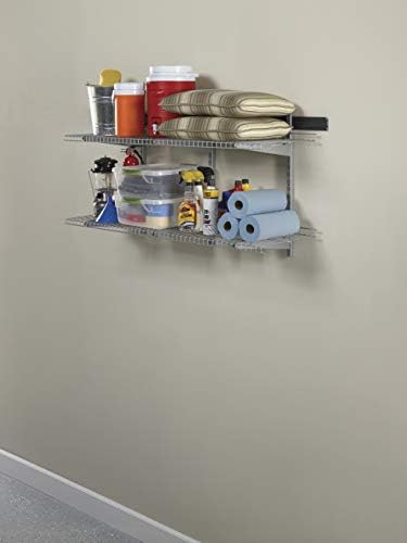 Rubbermaid Garage FastTrack Upright 25" Satin Nickel Wall Mounted Storage - Image 4