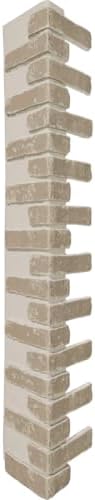 Outside Corner for EverStone Faux Classic Aged Brick Siding Panels, 8 1/2"W x by EkenaMillwork