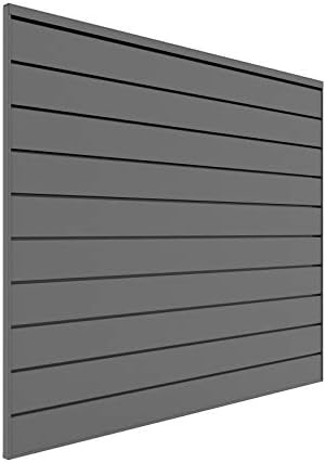 Proslat 88106 Heavy Duty PVC Slatwall Garage Organizer, 4-Feet by 4-Feet Section by PROSLATGARAGE