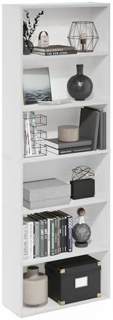 Furinno Jaya Simply Home Free Standing 6-Tier Open Storage Bookcase by Furinno-FitsYourSpaceFitsYourBudget