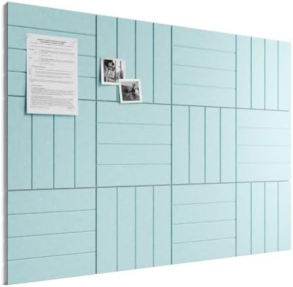 Bumusty 48" x 36" Large Cork Board Alternative, Aqua Blue by BUMUSTY