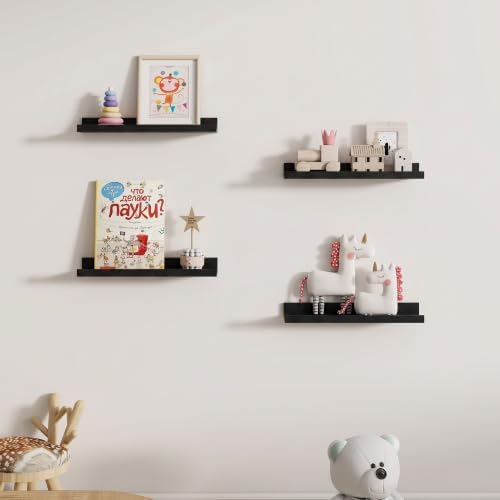 Dreamland Picture Ledge Shelf for Wall, Floating Shelves Set of 2, 18 inch Long - Image 5
