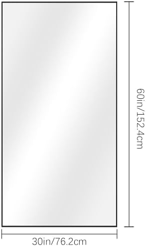 DESBING Black Bathroom Mirror for Wall, 30x60 Inch Rectangle Mirrors - Image 5