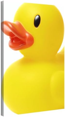 InkFlow Posters Yellow Rubber Duck Canvas Poster by InkFlowPosters