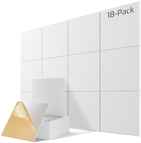 18 Pack Self-Adhesive Sound Proof Foam Panels by Lebenforce