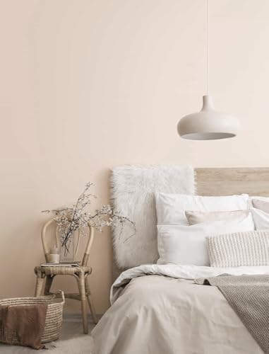 Peel and Stick Wallpaper Solid Color Contact Paper Matte Beige Wall Paper - Image 4