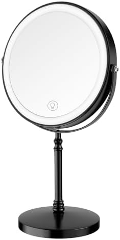 DEIOVWXS Makeup Mirror, Rechargeable Vanity Mirror by DEIOVWXS