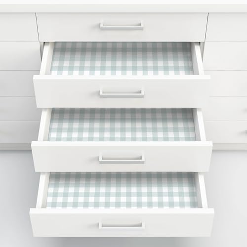 Cohoo Home Plaid Peel and Stick Wallpaper Gingham Checkered 17.3''×393'' - Image 6
