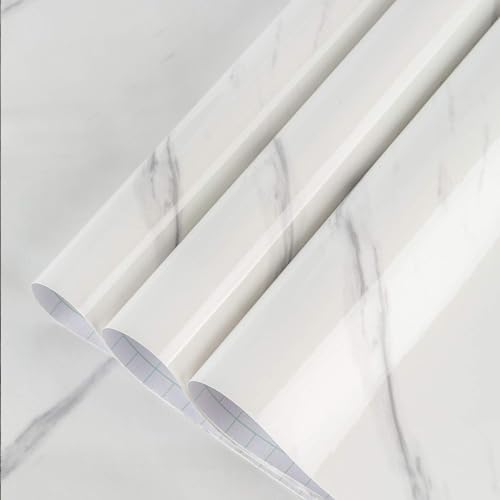 Large White Marble Wallpaper Peel Stick Countertops Granite Conatact Paper by BAYYAPeelandStickWallpaper