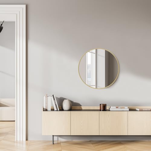 NEWBULIG 20.5Inch Round Bathroom Wall Mirror, Vanity Mirrors - Image 6