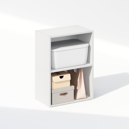 Furinno Reed Closet Organizers and Storage, 2-Tier Closet Organizer, Open Shelf by Furinno-FitsYourSpaceFitsYourBudget