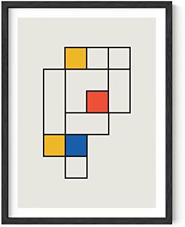 HAUS AND HUES Bauhaus Modern Colorful Abstract Wall Art by HausandHuesArtPrints