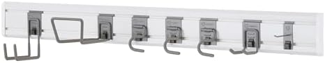 TRINITY 9-Piece Heavy Duty Wall Track Storage System, Wall Mount Utility Rack - Image 4