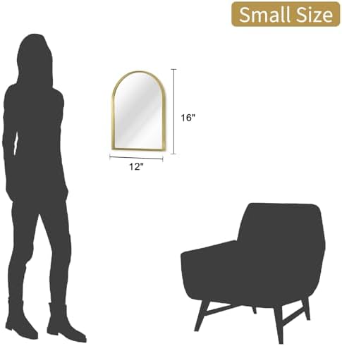 Arch Bathroom Mirror, Metal Frame Vanity Mirror, Dresser Mirror, Arch - Image 2
